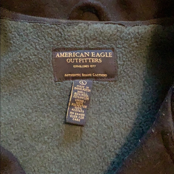 AEO Navy Blue Pea Coat Women’s Large - Picture 3 of 5